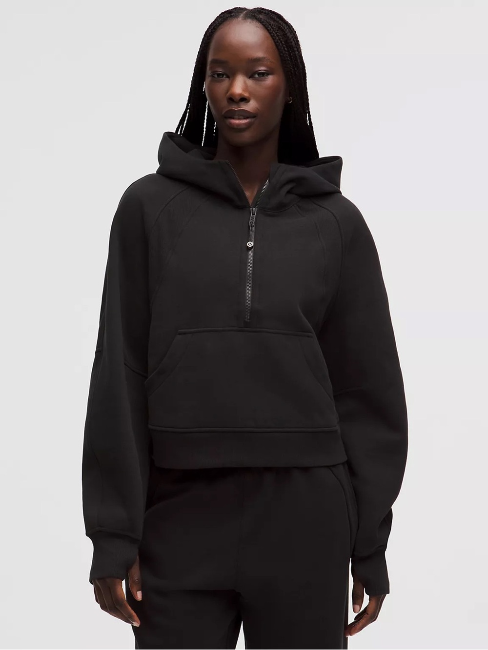 Lululemon Scuba Oversized Half-Zip Hoodie Black
